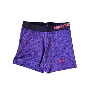 Nike Pro Purple Spandex Shorts - Medium